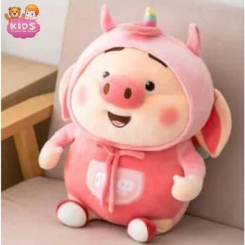 Cochon En Peluche Rose Kawaii