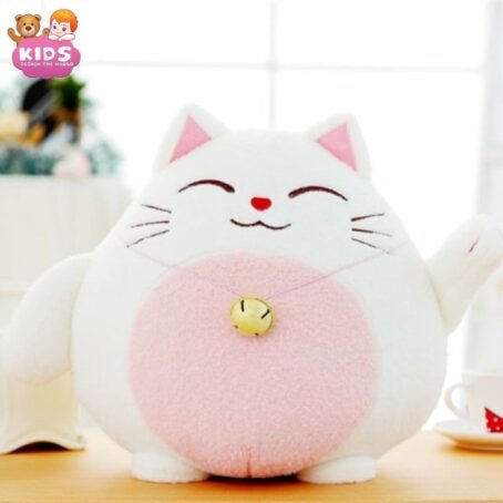 Peluche Chat Chanceux Rose