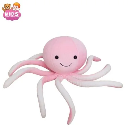 Peluche de poulpe rose