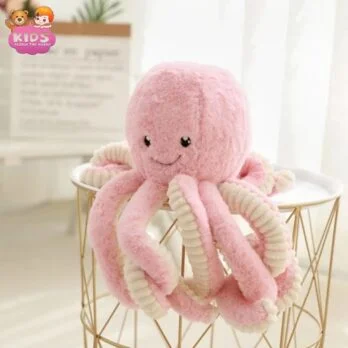 Jouet En Peluche De Poulpe Rose