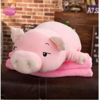 Cochon Rose En Peluche Dormant
