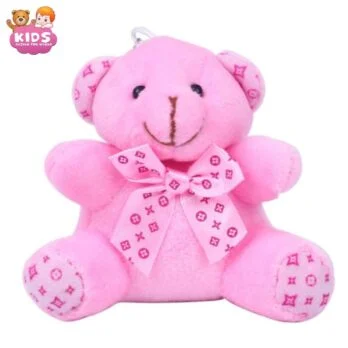 Porte-Clés En Forme D’Ours En Peluche Rose