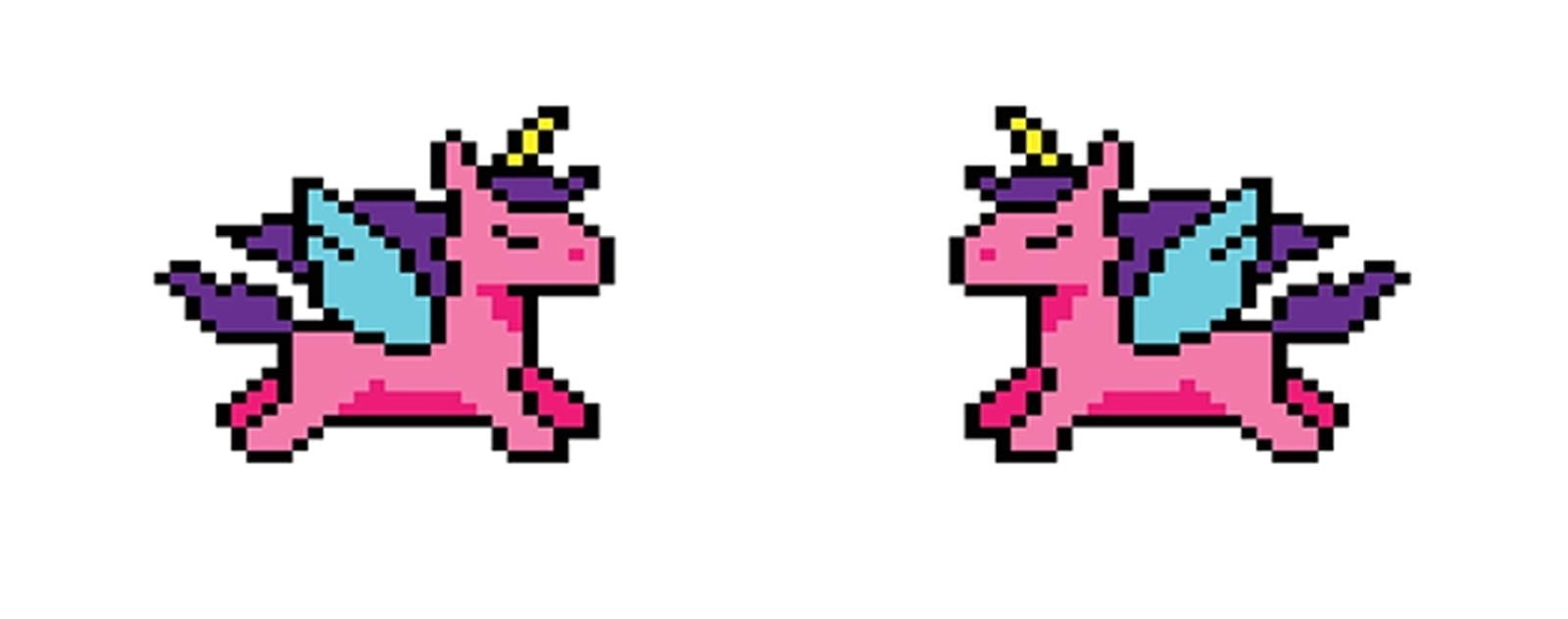 TOP 20 Pixel Art Licorne 3 pixel-art-nous-présentons-deux-demi-licorne