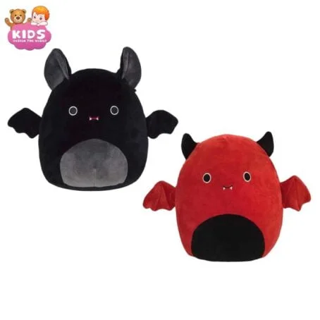 Coussin chauve-souris en peluche pour Halloween