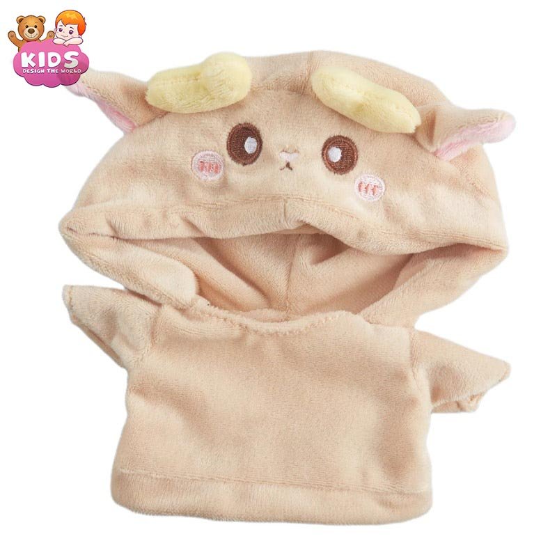 T-shirt En Peluche Pour Ours En Peluche - Kit DIY, Tissu Blanc, Dimensions 14x9 Cm, Personnalisation Par Transfert Thermique