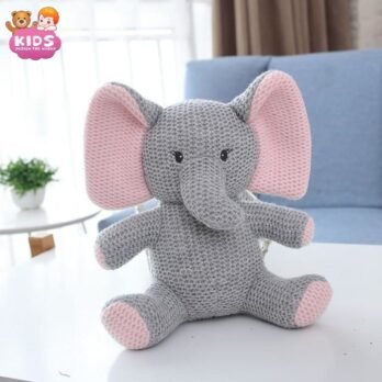 Éléphant En Peluche Gris