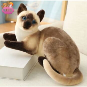 Chat Gris Tigré En Peluche