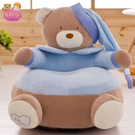 Chaise de sac de haricots pour enfants en peluche