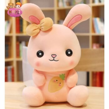 Lapin En Peluche Orange Trop Mignon