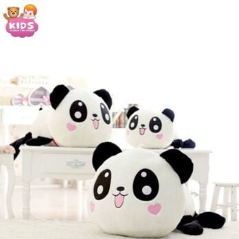Oreiller Coeur De Panda En Peluche