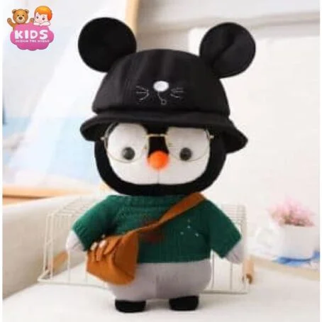 Peluche Pingouin Sweat Vert