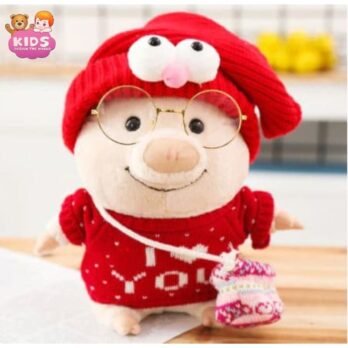 Cochon En Peluche Habillé D’Un Pull Je T’Aime