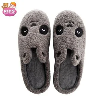 Pantoufles En Peluche Ours