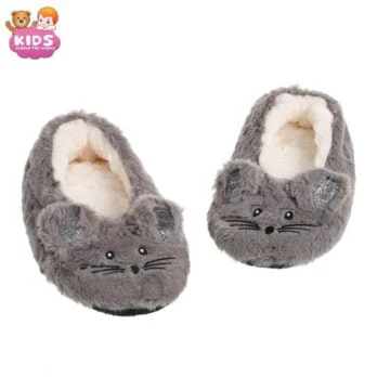 Pantoufles En Peluche Souris