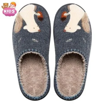 Chaussons En Peluche Écureuil
