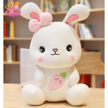 Lapin Blanc En Peluche Trop Mignon