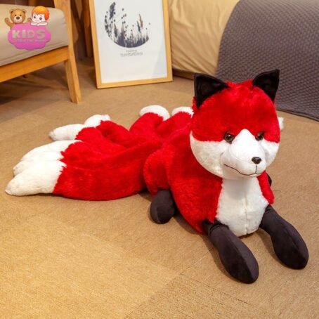 Renard Rouge en Peluche avec Fourrure Douce