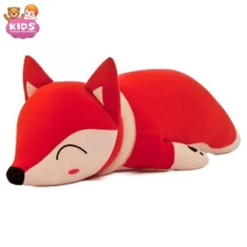 Renard En Peluche Kawaii Rouge
