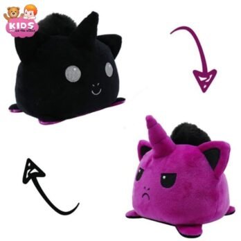 Reversible Chat Licorne En Peluche