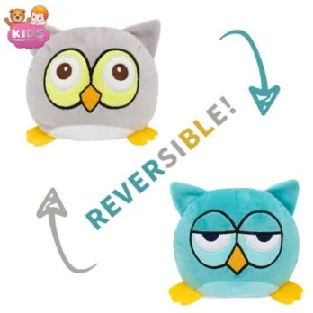 Jouet En Peluche De Hibou Réversible