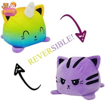 Reversible Licorne En Peluche Violette