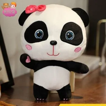 Rose Panda Bébé Peluche