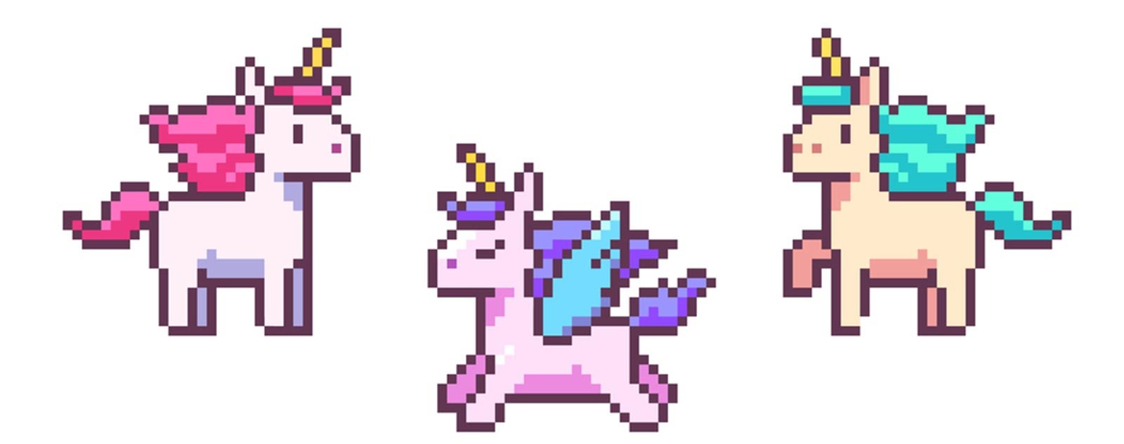 TOP 20 Pixel Art Licorne 19 scène-trop-mignonne