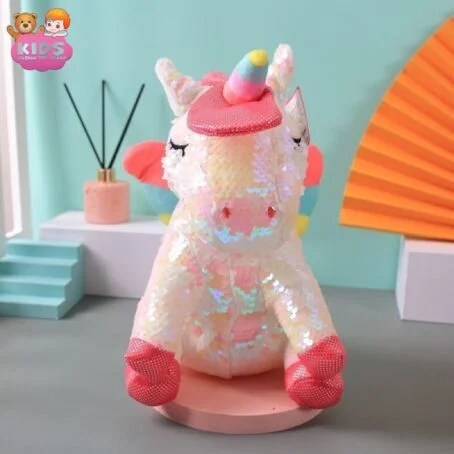 Peluche Licorne à sequins