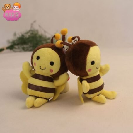 Petite abeille jaune en peluche