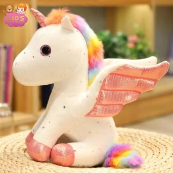 Petite Peluche De Licorne Blanche
