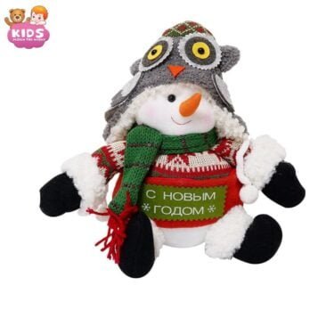 Décoration En Peluche Bonhomme De Neige