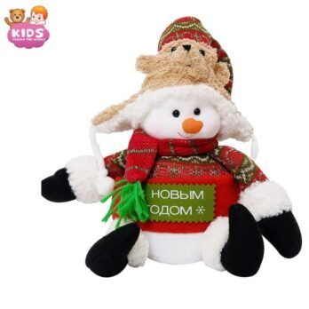 Décoration En Peluche Bonhomme De Neige