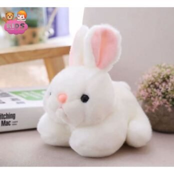 Peluche De Lapin Blanc Doux