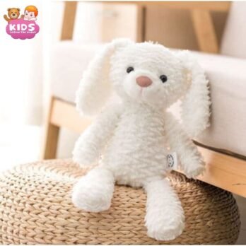 Peluche De Lapin Blanc Doux