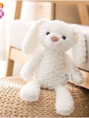 Peluche De Lapin Blanc Doux