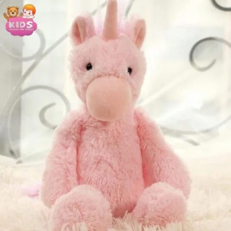 Peluche Licorne Rose