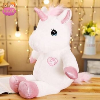 Licorne En Peluche Rose