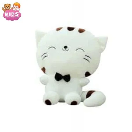 Chaton en peluche blanc