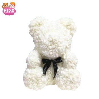 Ours En Peluche Fleur Blanche