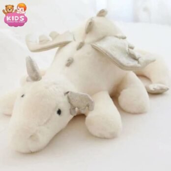 Dragon En Peluche Volant Blanc