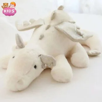 Dragon En Peluche Volant Blanc