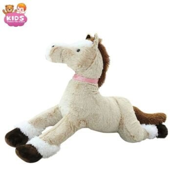 Cheval En Peluche Blanc