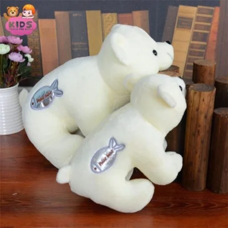 Jouet en peluche d'ours polaire blanc