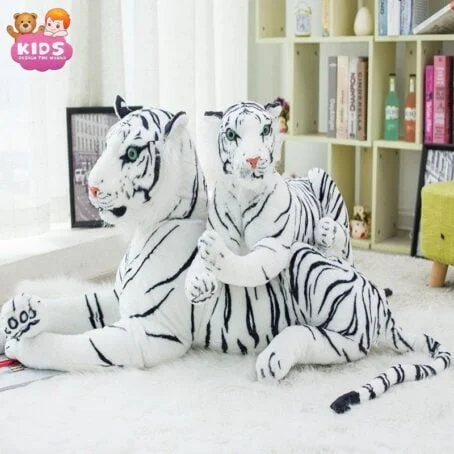 Peluche de tigre blanc
